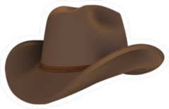 Western Cowboy Hat Sticker