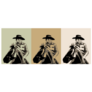 Western Cowgirl Three Backgrounds Sticker