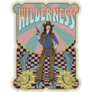 Western Cowgirl Wilderness Illustration Sticker