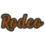 Western Rodeo Lettering Sticker