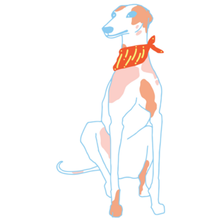 Western Whippet Sticker