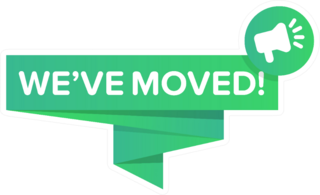 Weve Moved Badge Sticker