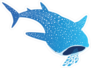 Whale Shark Eating Fish Sticker