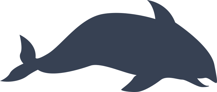 Whale Swimming To The Right Sticker
