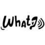 What? Handwritten Lettering Ear Question Mark Sticker