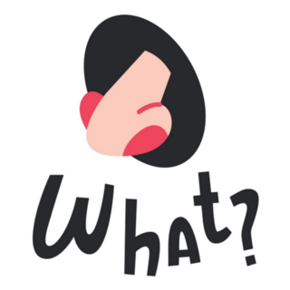 What? Nose Cartoon Sticker