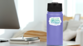 When I Wait, You Strengthen My Heart- Psalm 27:14 Sticker on a Water Bottle (New) example