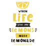 When Life Gives You Lemons Make Lemonade Summer Sticker