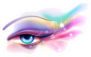 Whimsical Eye Makeup Sticker