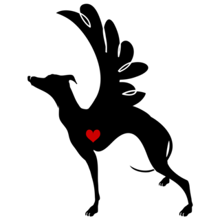 Whippet Angel Sticker
