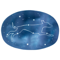 Whippet Constellation Sticker