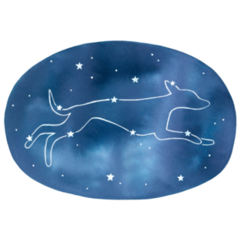 Whippet Constellation Sticker