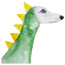 Whippet Dino Sticker