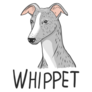 Whippet Label Sticker