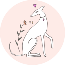 Whippet Lovely Sticker