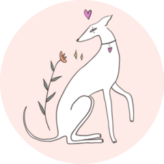 Whippet Lovely Sticker