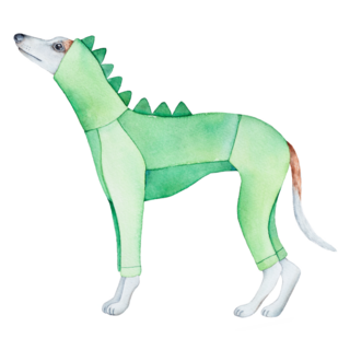 Whippet Onesie Sticker