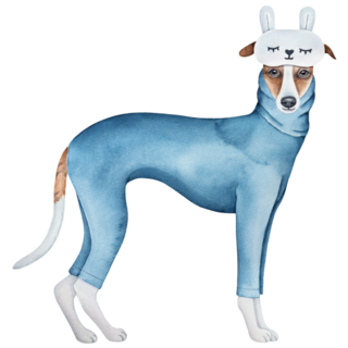 Whippet Sleep Mask Sticker