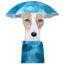 Whippet Umbrella Sticker