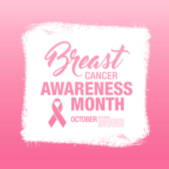 White and Pink Painted Breast Cancer Awareness Month Sticker