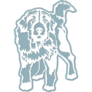 White Bernese Mountain Sticker