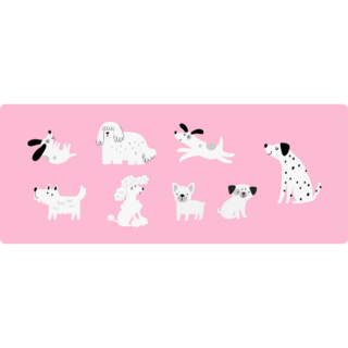 White Dogs Sticker Sheet
