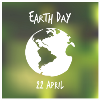 White Earth Globe Blured Sticker