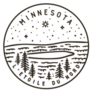 White Minnesota. Forest Lake Sticker