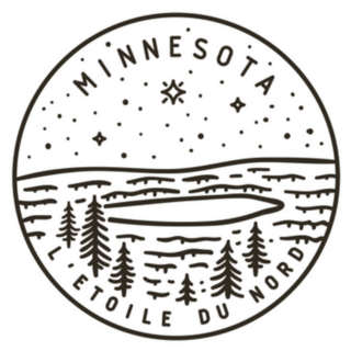 White Minnesota. Forest Lake Sticker