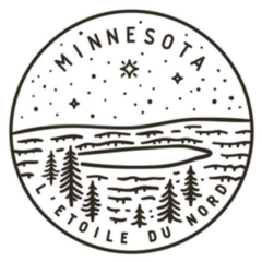 White Minnesota. Forest Lake Sticker