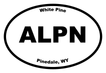 White Pine Oval Sticker