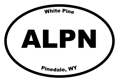 White Pine Oval Sticker