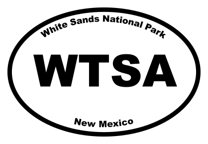 White Sands National Park Oval Sticker