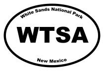 White Sands National Park Oval Sticker