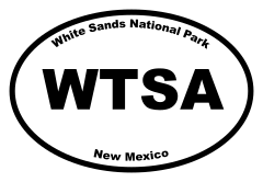 White Sands National Park Oval Sticker
