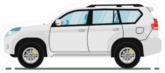 White SUV Car Sticker