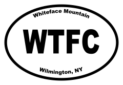 Whiteface Mountain Oval Sticker
