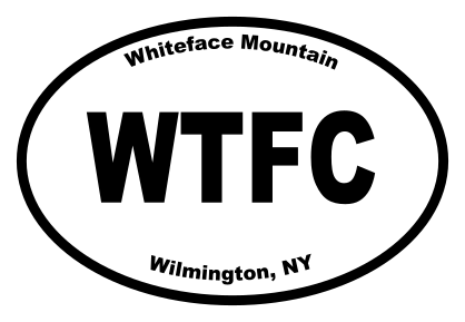 Whiteface Mountain Oval Sticker