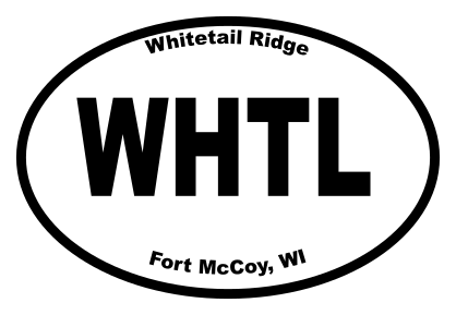 Whitetail Ridge Oval Sticker
