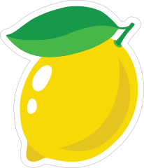 Whole Lemon Sticker