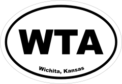 Wichita, Kansas Oval Stickers