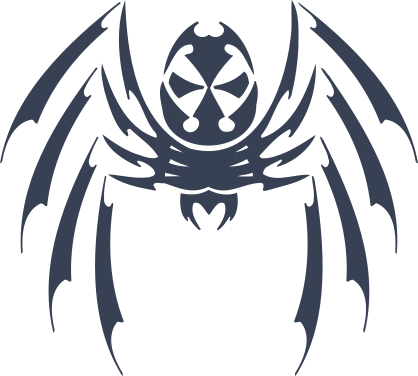 Wicked Detailed Spider Sticker