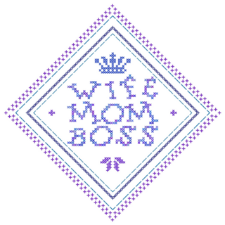 Wife Mom Boss Art Sticker