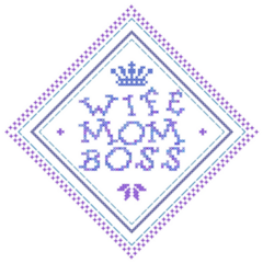 Wife Mom Boss Art Sticker