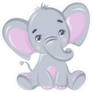 Wild Baby Elephant Sticker