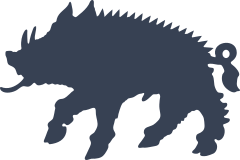 Wild Boar Pig Sticker