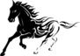Wild Flaming Stallion Sticker
