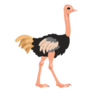 Wild Flat Ostrich Sticker