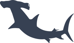 Wild Hammerhead Shark Sticker