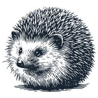 Wild Hedgehog Sketch Sticker